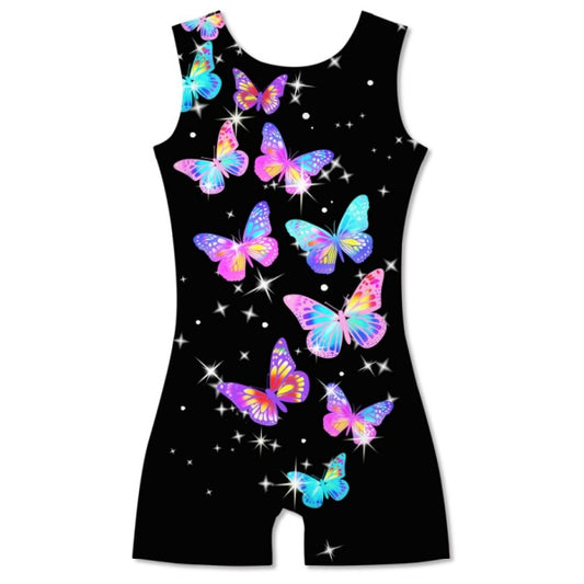 Aideaone Girls Gymnastics Leotards Toddler Unitard Biketard Clothes Cute Kid Dance Outfit 2-10T