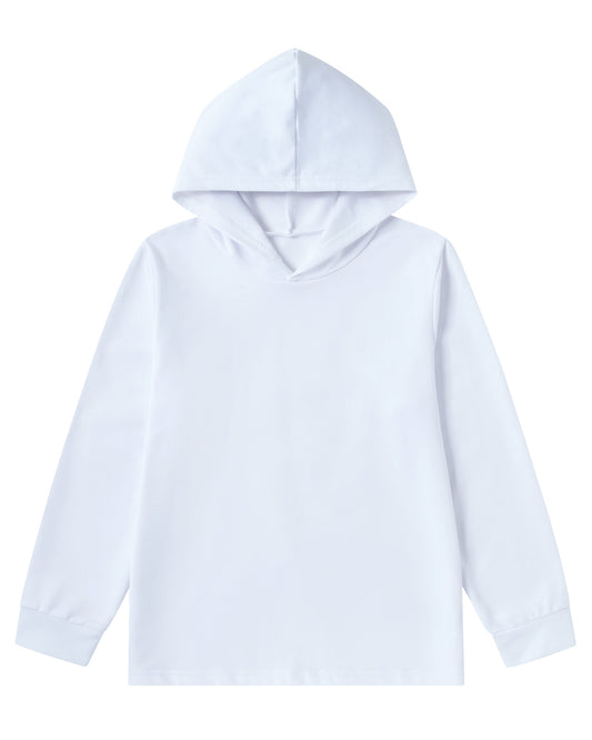 Aideaone Boys' Pullover Hoodies Long Sleeve Kids Hooded Sweatshirts Casual Solid Pullover Tops for Teen Boys 7-16Y