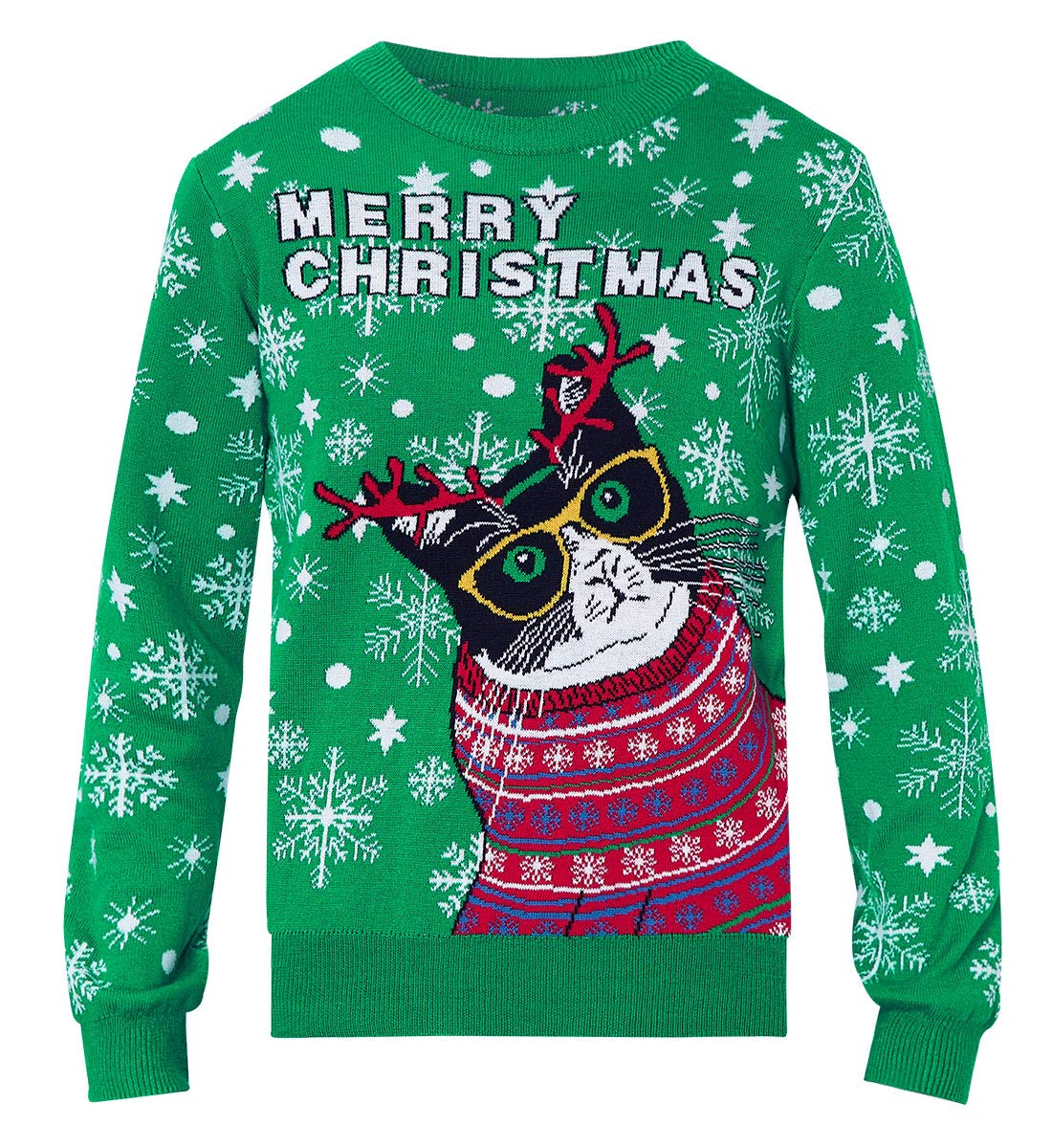 Aideaone Kids Ugly Christmas Sweater Boys Girls Xmas Holiday Party Pullover Tops 3-12 Years