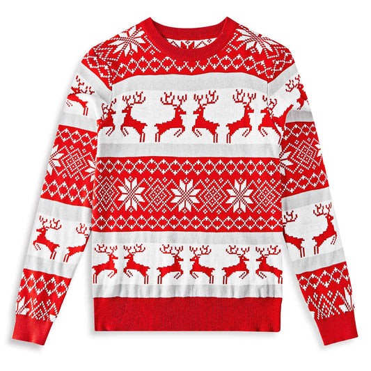 Aideaone Kids Ugly Christmas Sweater Boys Girls Xmas Holiday Party Pullover Tops 3-12 Years