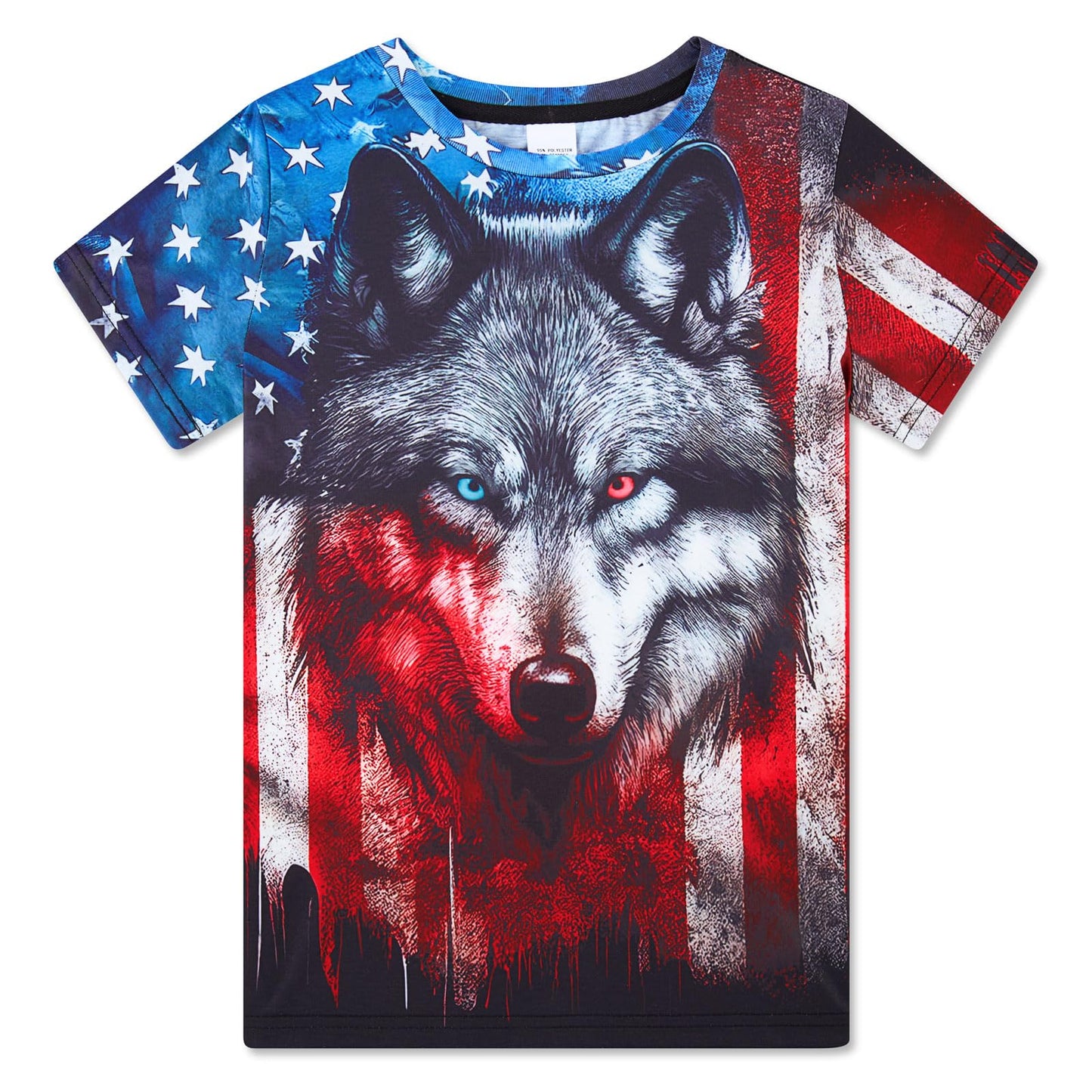 Aideaone Boys Girls T-Shirts 3D Graphic Shirts Kids Cool Short Sleeve Tees Size 4-14T