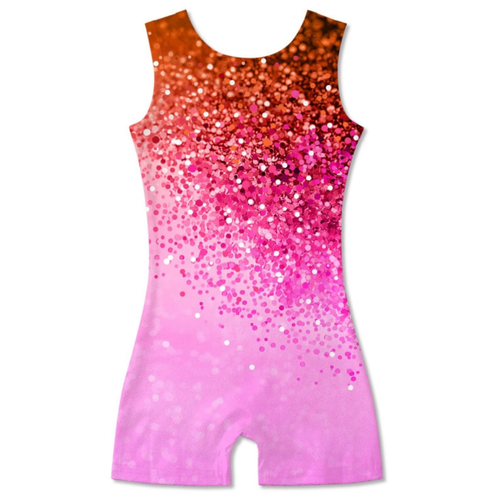 Aideaone Girls Gymnastics Leotards Toddler Unitard Biketard Clothes Cute Kid Dance Outfit 2-10T