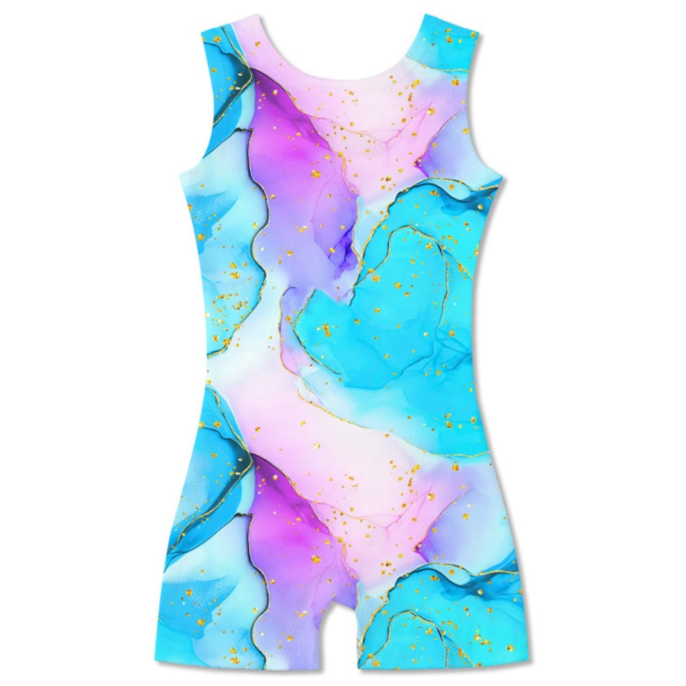 Aideaone Girls Gymnastics Leotards Toddler Unitard Biketard Clothes Cute Kid Dance Outfit 2-10T