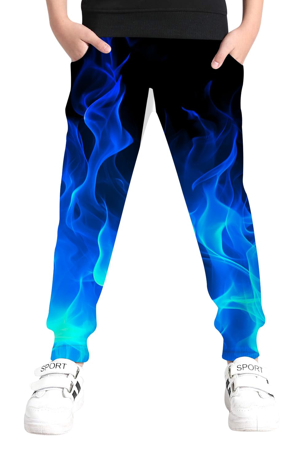 Aideaone Boys Sweatpants 3D Graphic Jogger Pants with Pockets Funny Casual Athletic Pants 6-16T