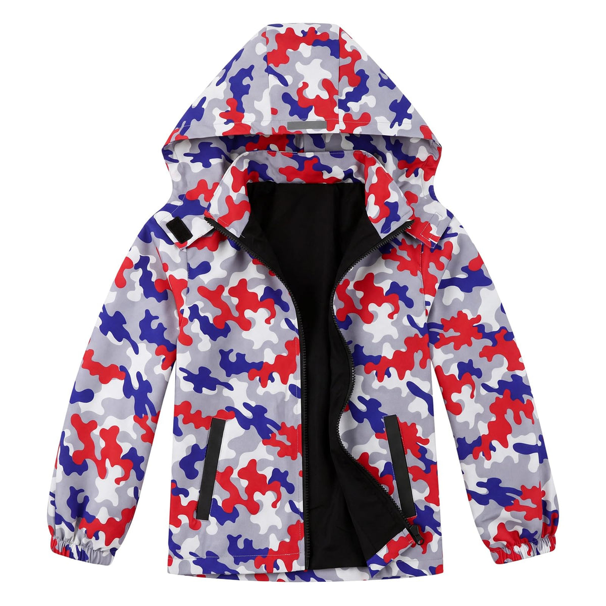 Aideaone Kids Rain Jacket for Boys and Girls Lightweight Waterproof Hooded Windbreaker Raincoats