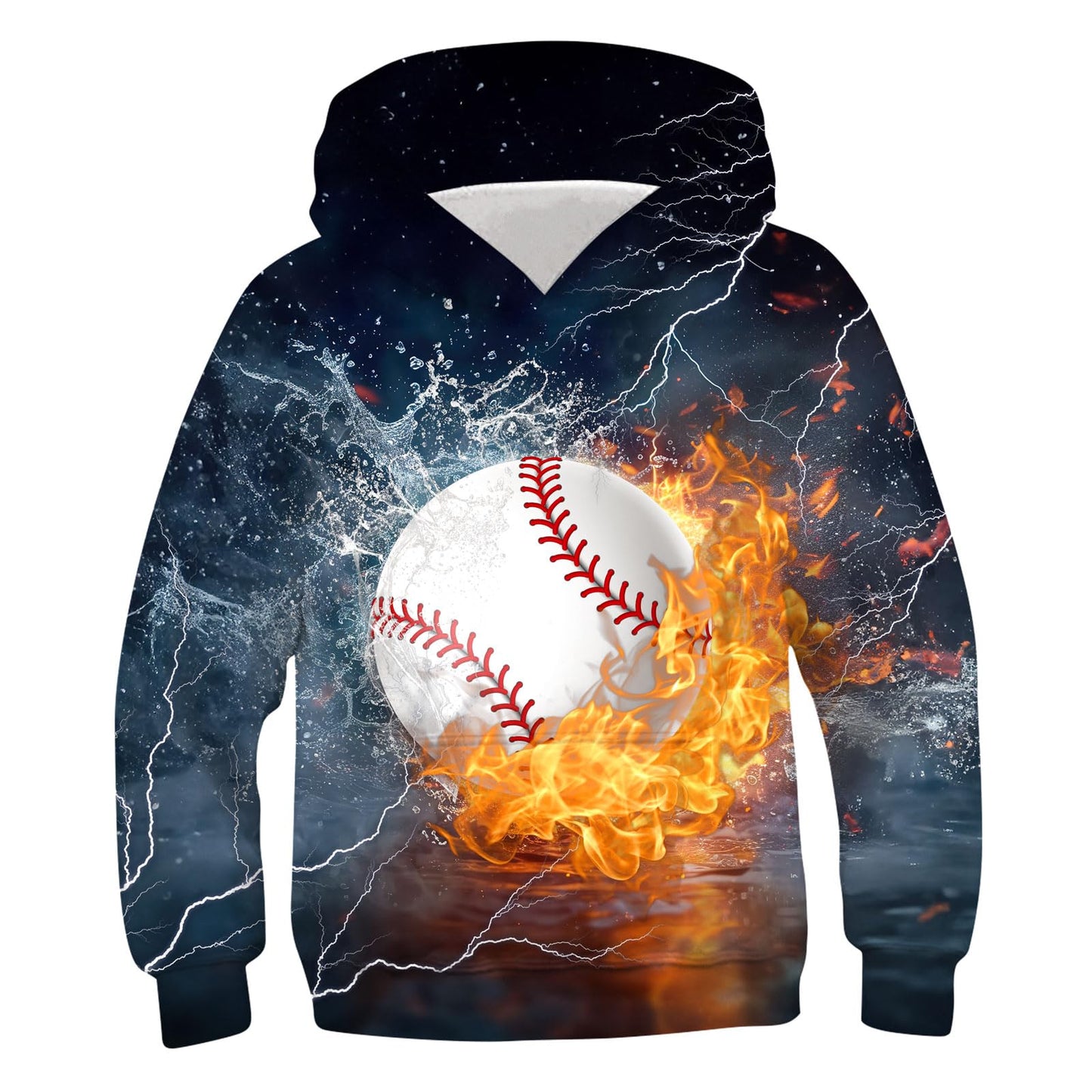 Aideaone Boys Hoodies for Kids 3D Printed Hooded Sweatshirt with Pockets Long Sleeve Kids Pullover Tops 6-16 Years