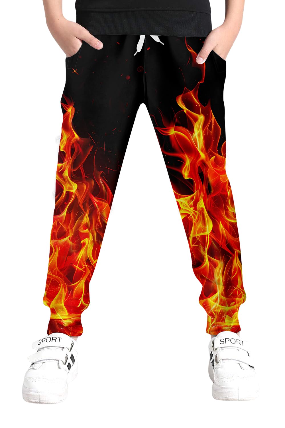 Aideaone Boys Sweatpants 3D Graphic Jogger Pants with Pockets Funny Casual Athletic Pants 6-16T