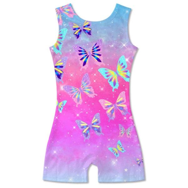 Aideaone Girls Gymnastics Leotards Toddler Unitard Biketard Clothes Cute Kid Dance Outfit 2-10T