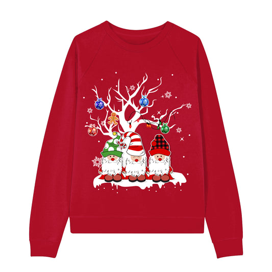 Aideaone Girls Boys Christmas Sweatshirts Unisex Funny Xmas Print Pullover Inner Fleece Long Sleeve Top Shirt 5-12 Years