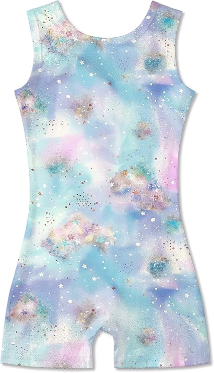 Aideaone Girls Gymnastics Leotards Toddler Unitard Biketard Clothes Cute Kid Dance Outfit 2-10T