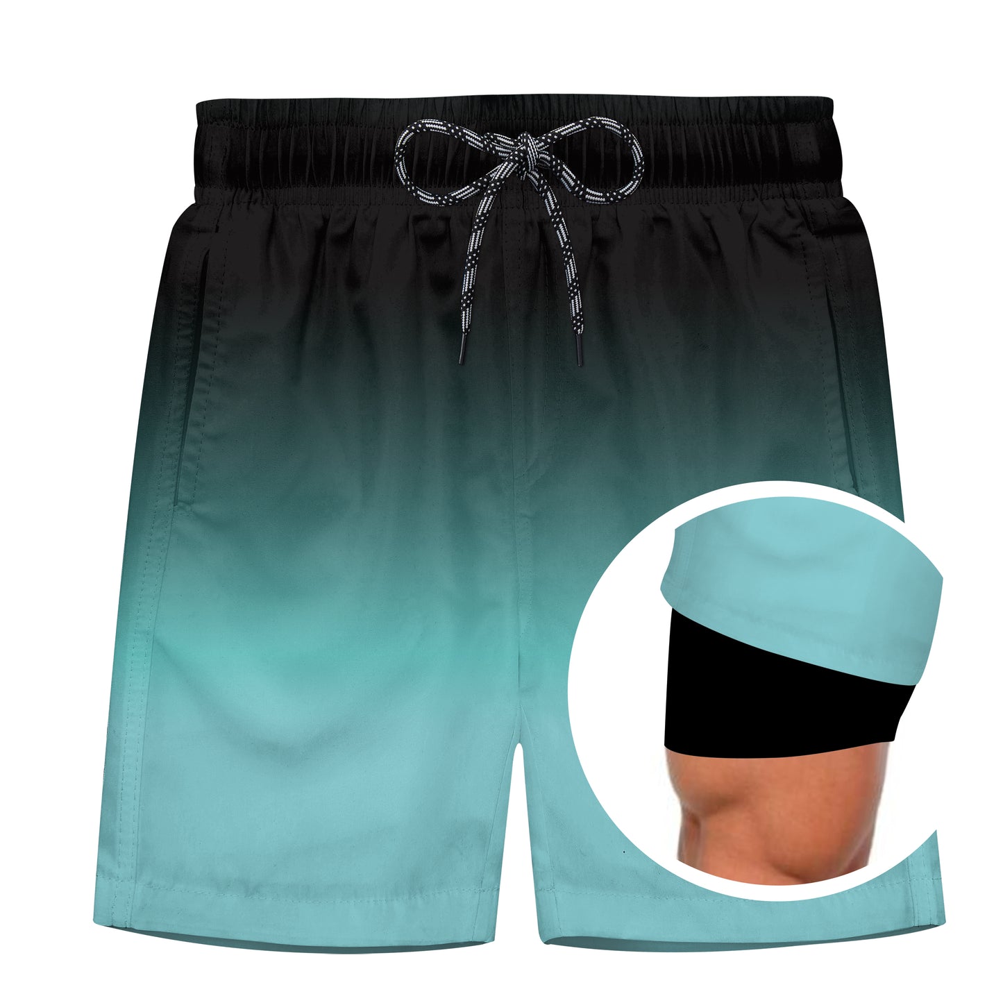 Aideaone Mens Swimming Trunks with Compression Liner Swim Shorts 7 inch Quick Dry Bathing Suit Anti Chafe Boardshorts