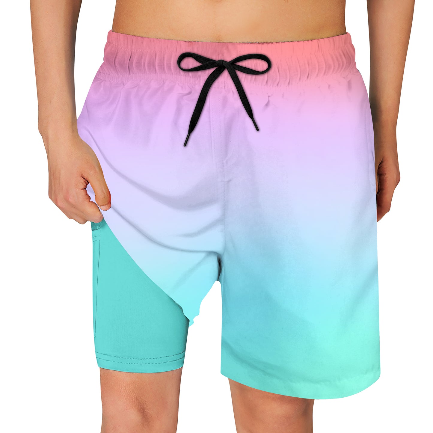 Aridak Boys Swim Trunks for 5-16 Years Compression Liner Swimsuit Shorts Swimwear Boxer Bathing Suit