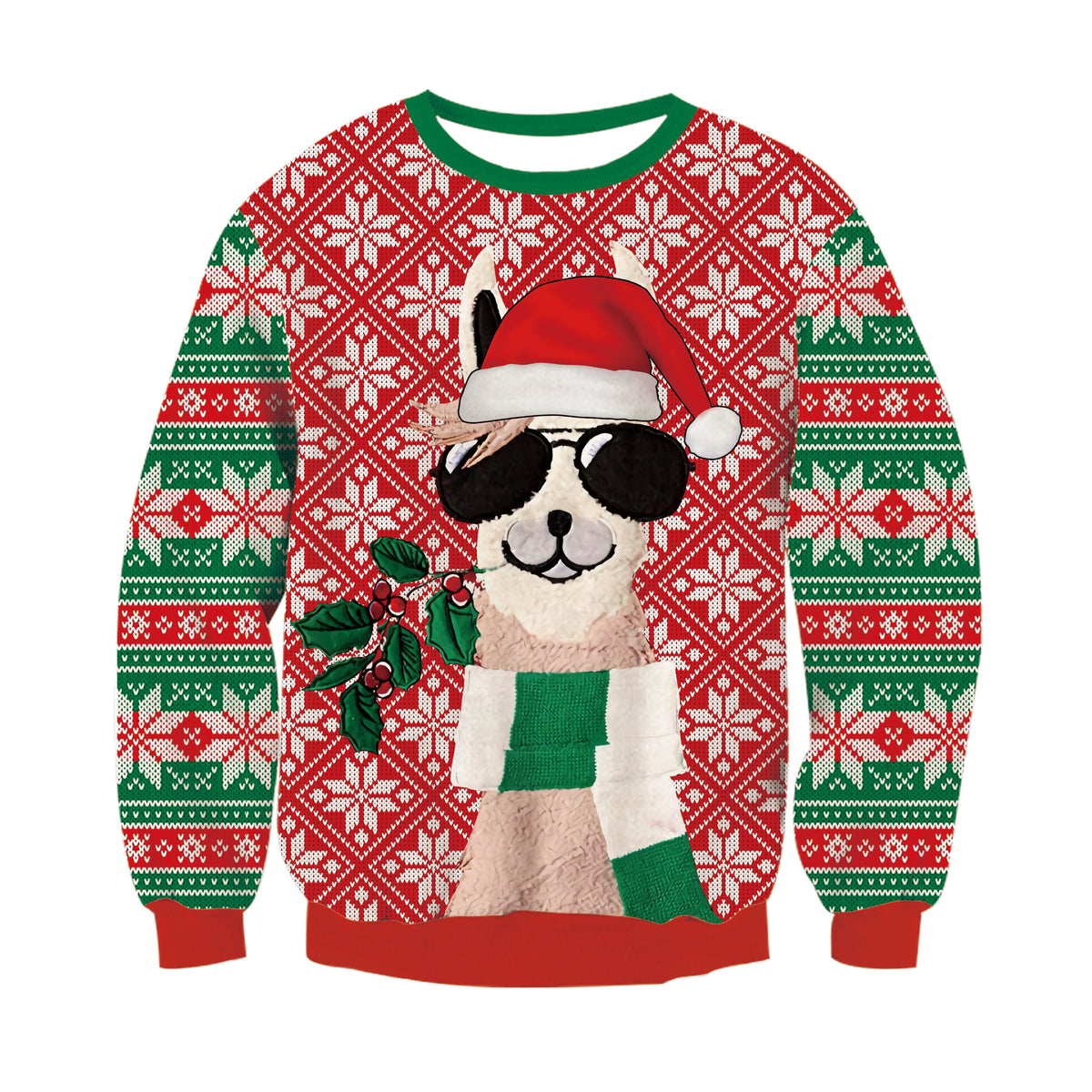 Aideaone Mens Ugly Christmas Sweaters Soft Graphic Pullover Long Sleeve Knitted Sweaters for Christmas Party & Holiday Sweater