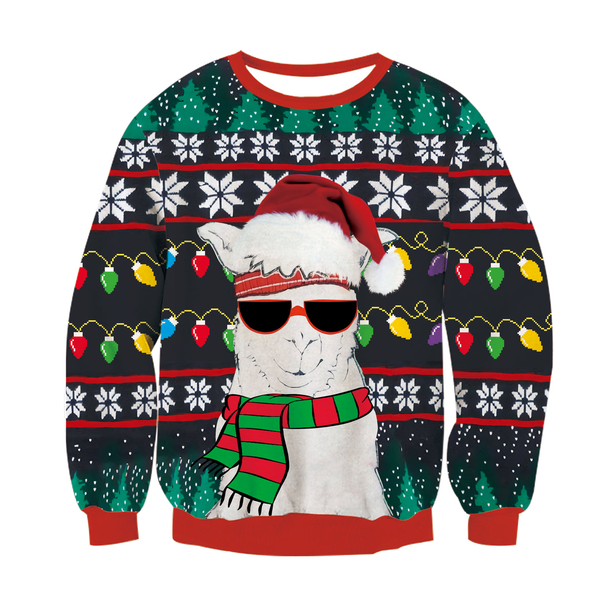 Aideaone Mens Ugly Christmas Sweaters Soft Graphic Pullover Long Sleeve Knitted Sweaters for Christmas Party & Holiday Sweater