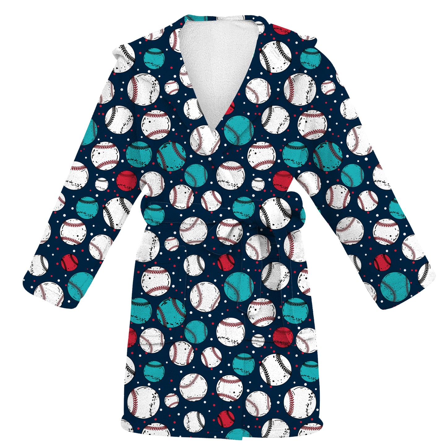 Aideaone Boys Robe Kids Hooded Fleece Bathrobe Flannel Pajamas Soft Sleepwear 7-14 Years