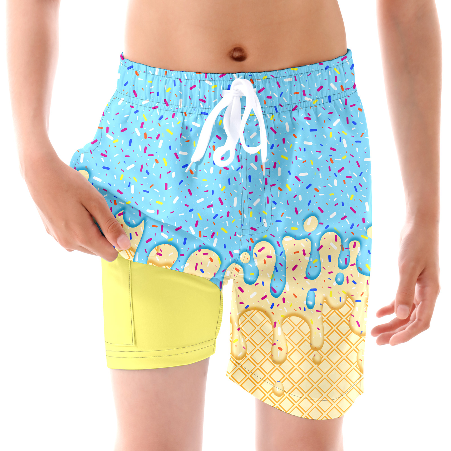Aridak Boys Swim Trunks for 5-16 Years Compression Liner Swimsuit Shorts Swimwear Boxer Bathing Suit
