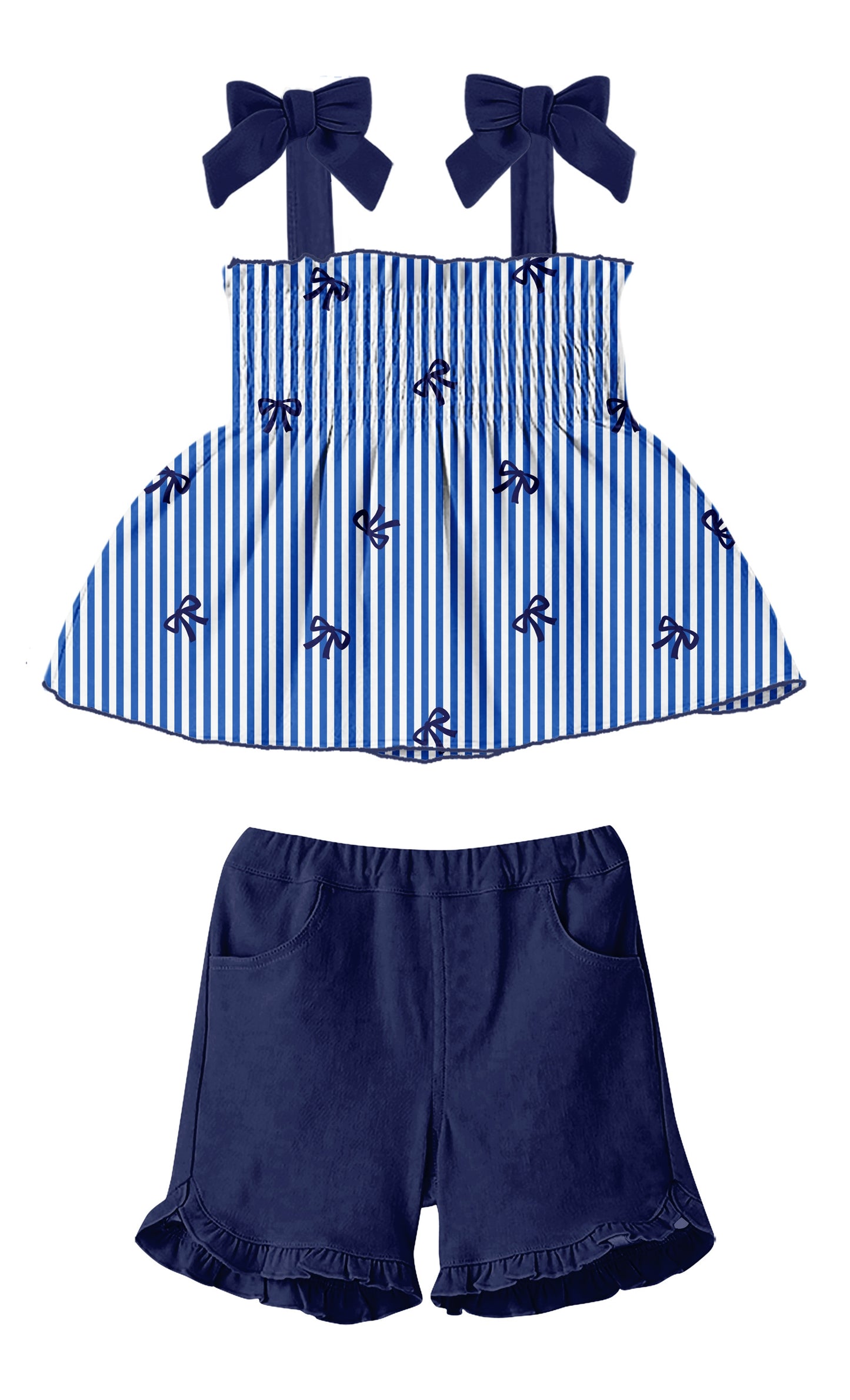 Toddler Girls Summer Outfit 2 Piece Ruffle Sleeveless Shirts Tops Shorts Set Clothes for Baby Girl Sizes 2T-5T