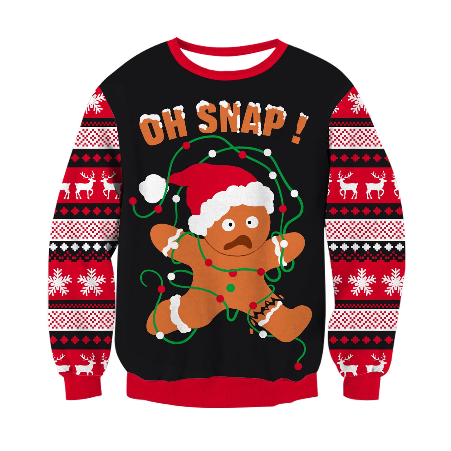 Aideaone Boys Girls Christmas Ugly Sweater Xmas Graphic Knit Pullover Sweater for Kids