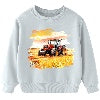 Aideaone Toddler Boys Sweatshirt Long Sleeve Boys Tractor/Truck Printed Sweatshirt Kids Crewneck Pullover Tops 3-6T