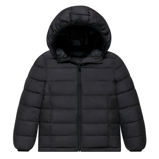 Aideaone Boys Winter Coat Hooded Puffer Kids Jacket Lightweight Hood Outerwear for Boys 4-16T