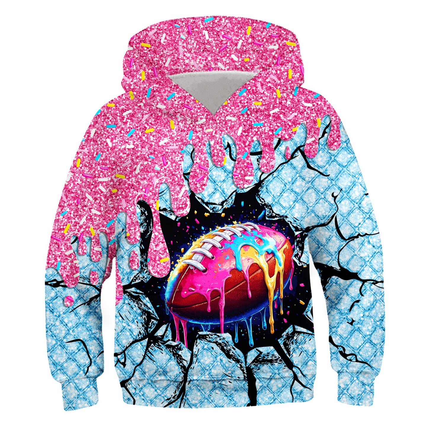 Aideaone Boys Hoodies for Kids 3D Printed Hooded Sweatshirt with Pockets Long Sleeve Kids Pullover Tops 6-16 Years