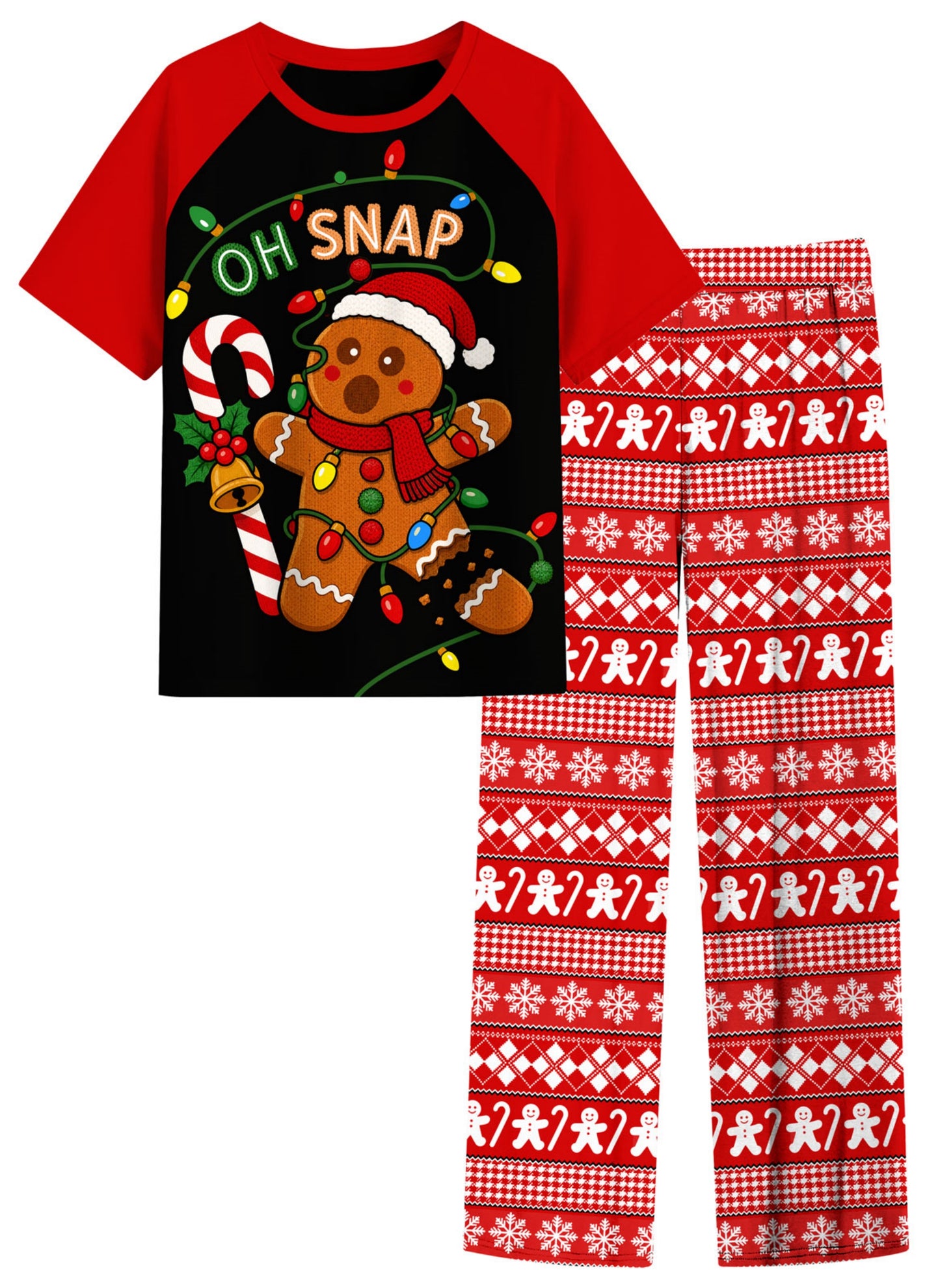 Aideaone Boys' Pajamas Set Short Sleeves Tops & Long Pants 2-Piece Printed Kid Sleepwear Pajamas Set for Boys 6-14Y