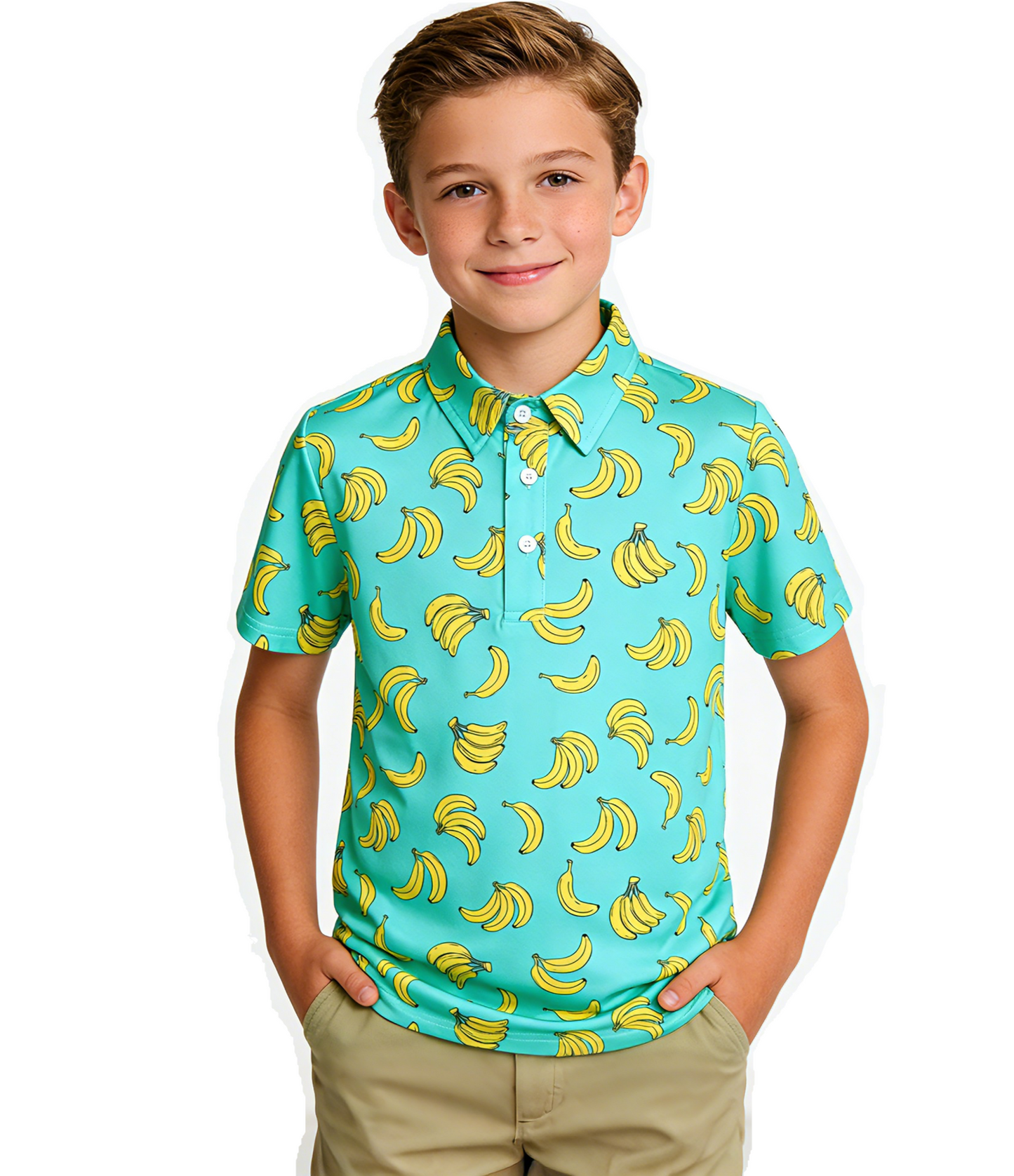 Boys Polo Shirt Stripe Casual Short Sleeve Shirts for Boys Size 5-14T