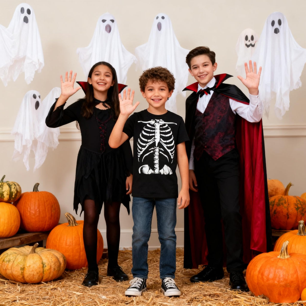 Boys Halloween Shirts Kids Skeleton Bone Shirt Size 9-12T Glow in The Dark T-Shirt Funny Shirt for Kid