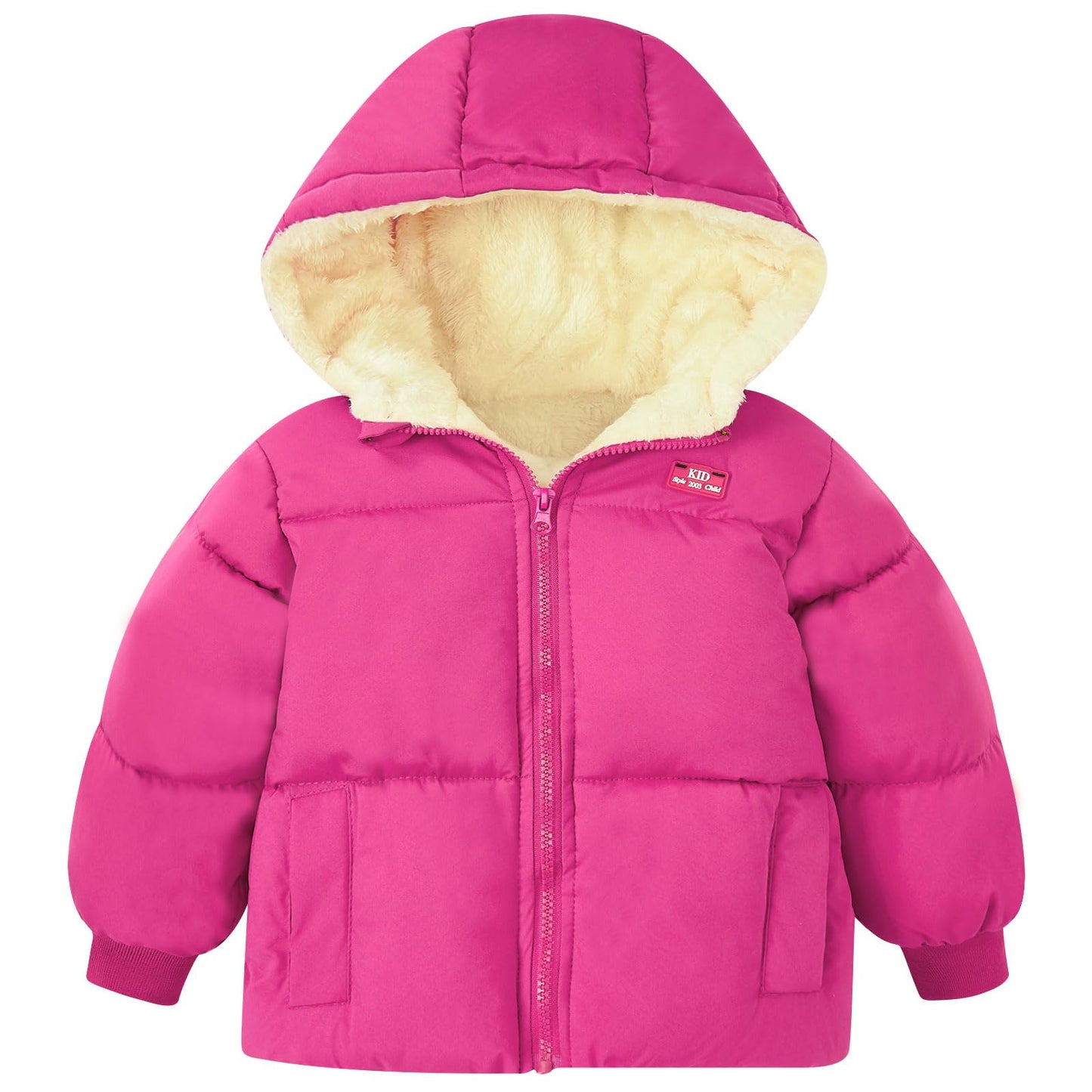 Aideaone Baby Winter Coat with Hooded Toddler Boys Girls Puffer Jackets for 12M-5T