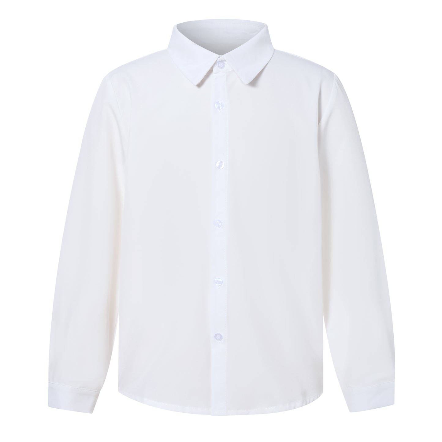 Aideaone Boys' Button-Up Dress Shirt Boys School Uniform Long Sleeve Collared Shirt, Sizes 8-14