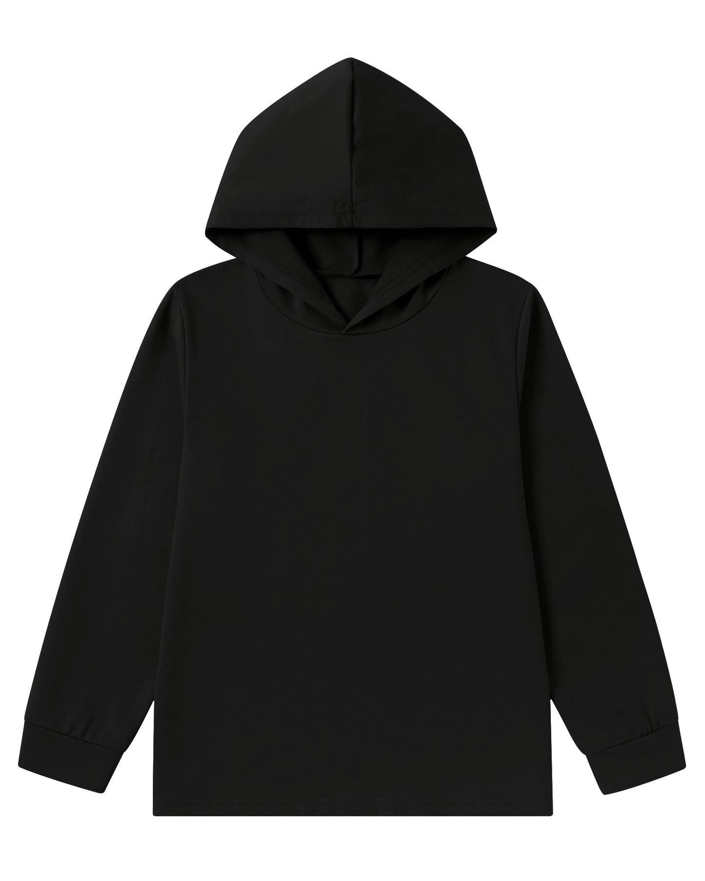 Aideaone Boys' Pullover Hoodies Long Sleeve Kids Hooded Sweatshirts Casual Solid Pullover Tops for Teen Boys 7-16Y