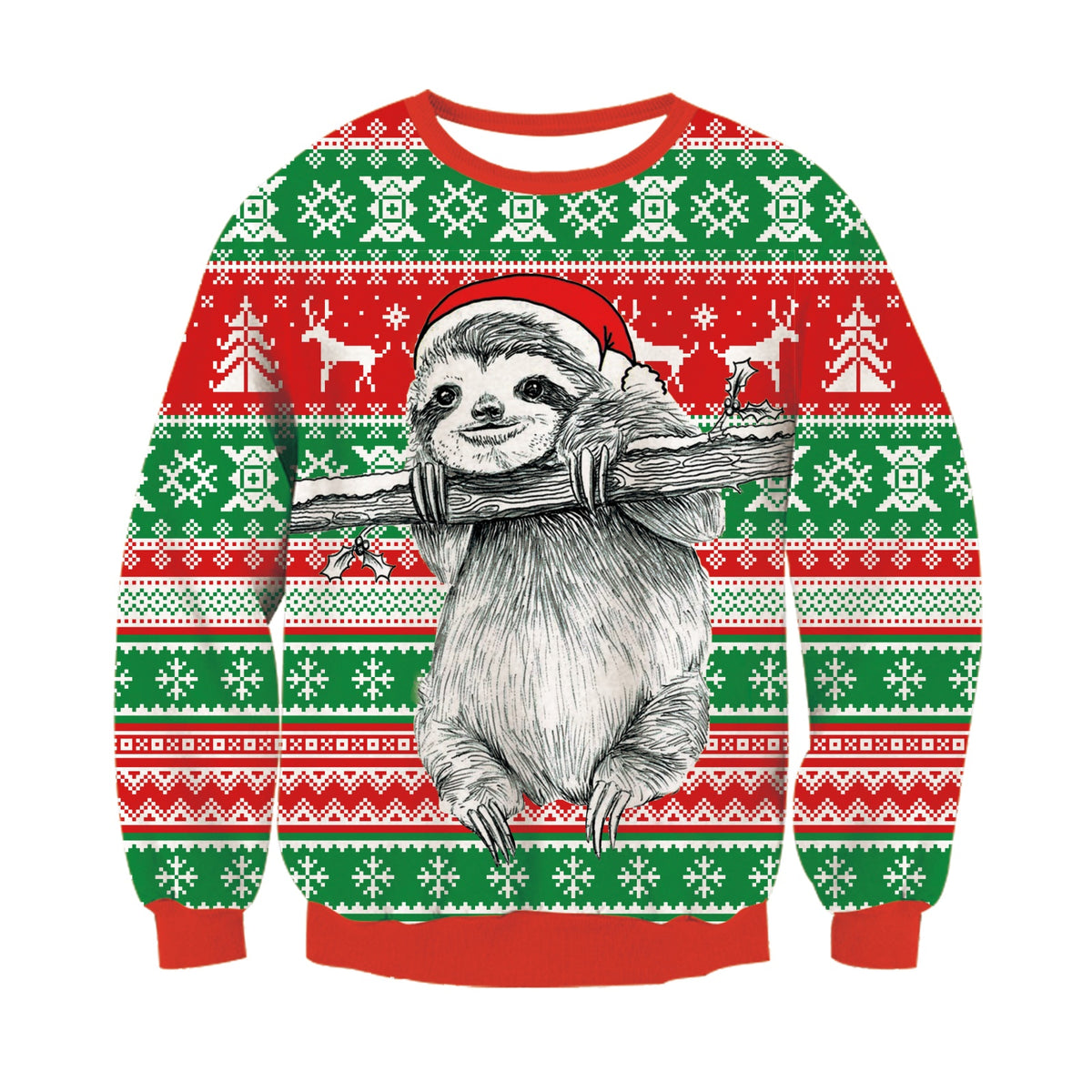 Aideaone Mens Ugly Christmas Sweaters Soft Graphic Pullover Long Sleeve Knitted Sweaters for Christmas Party & Holiday Sweater