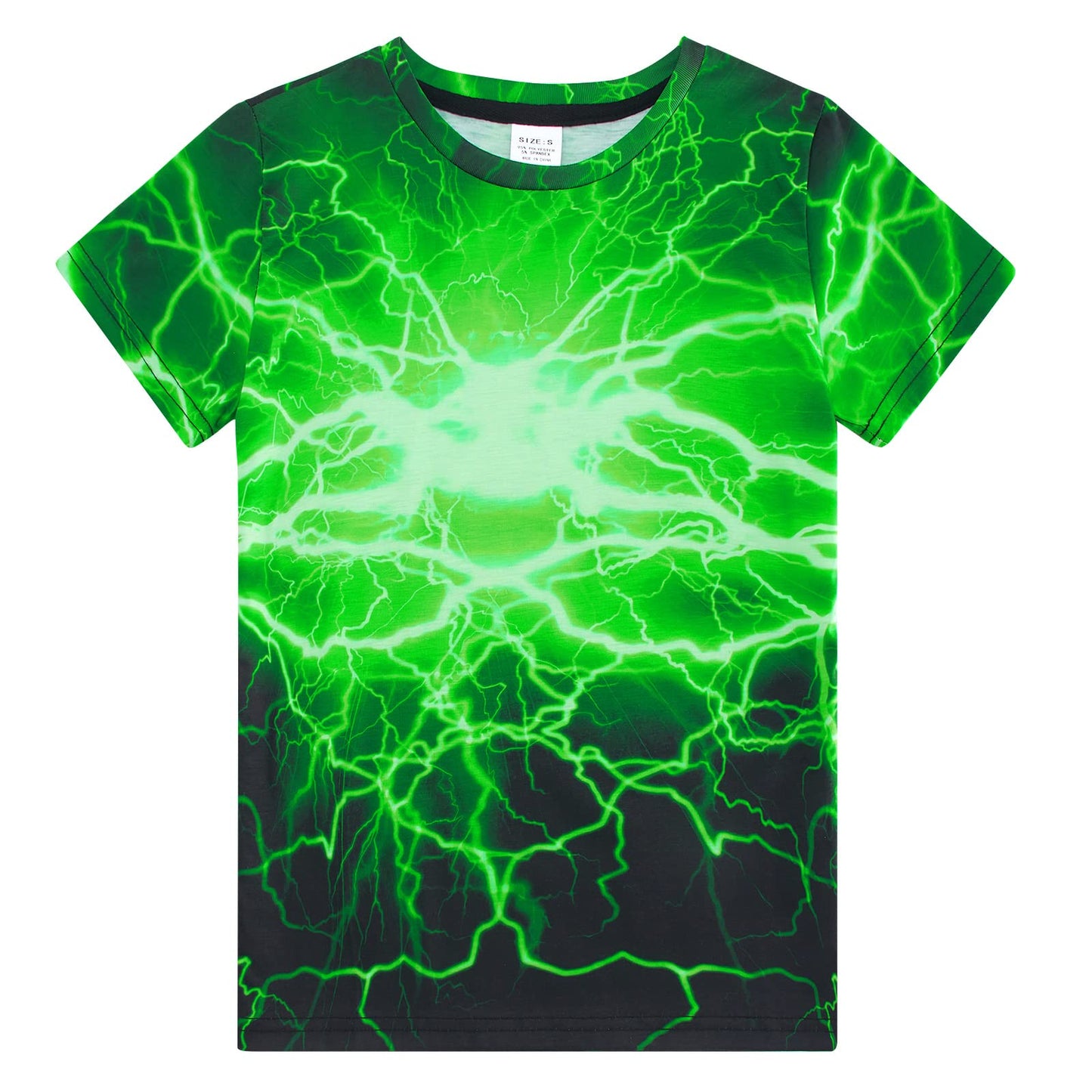 Aideaone Boys Girls T-Shirts 3D Graphic Shirts Kids Cool Short Sleeve Tees Size 4-14T