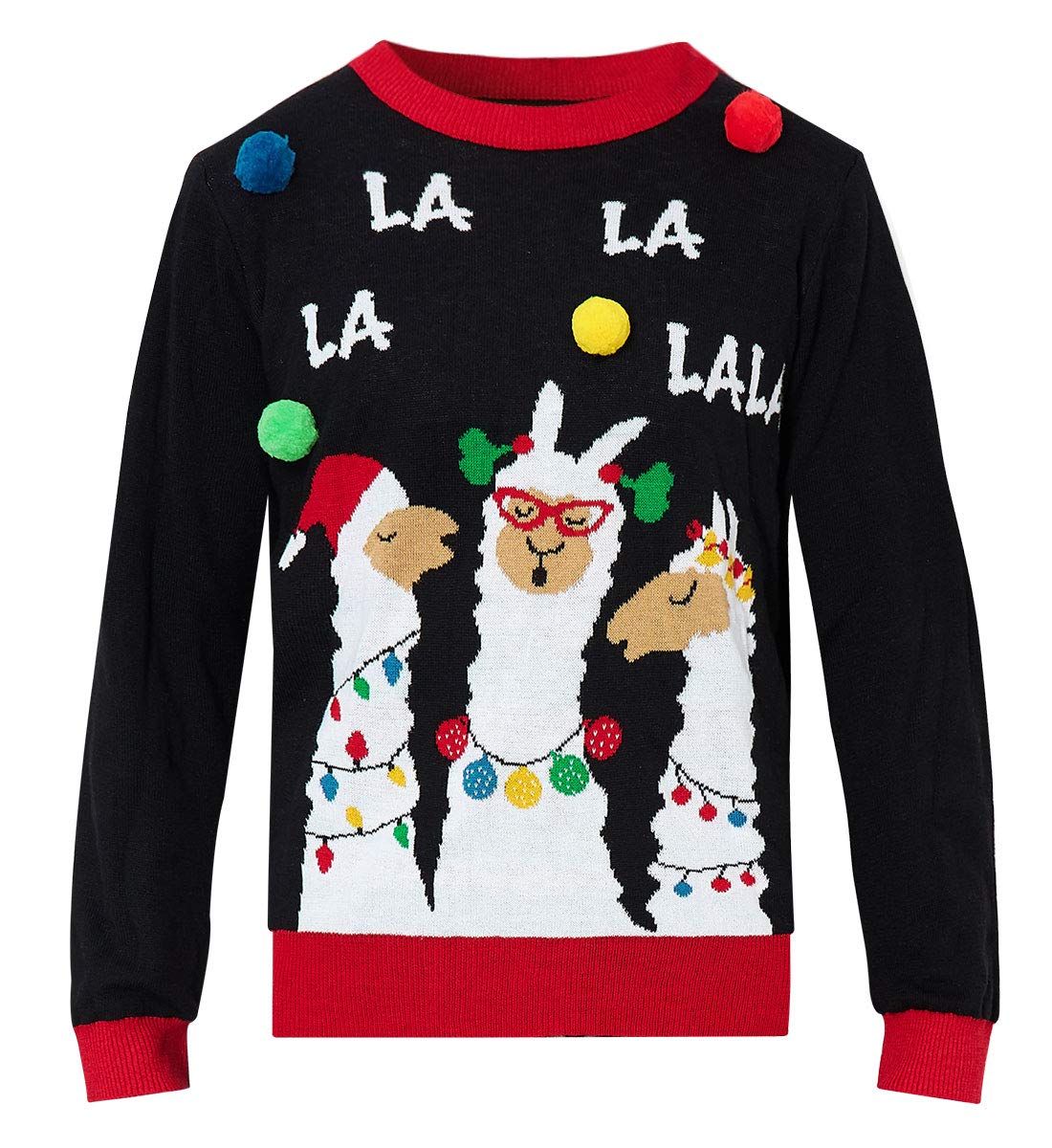 Aideaone Kids Ugly Christmas Sweater Boys Girls Xmas Holiday Party Pullover Tops 3-12 Years