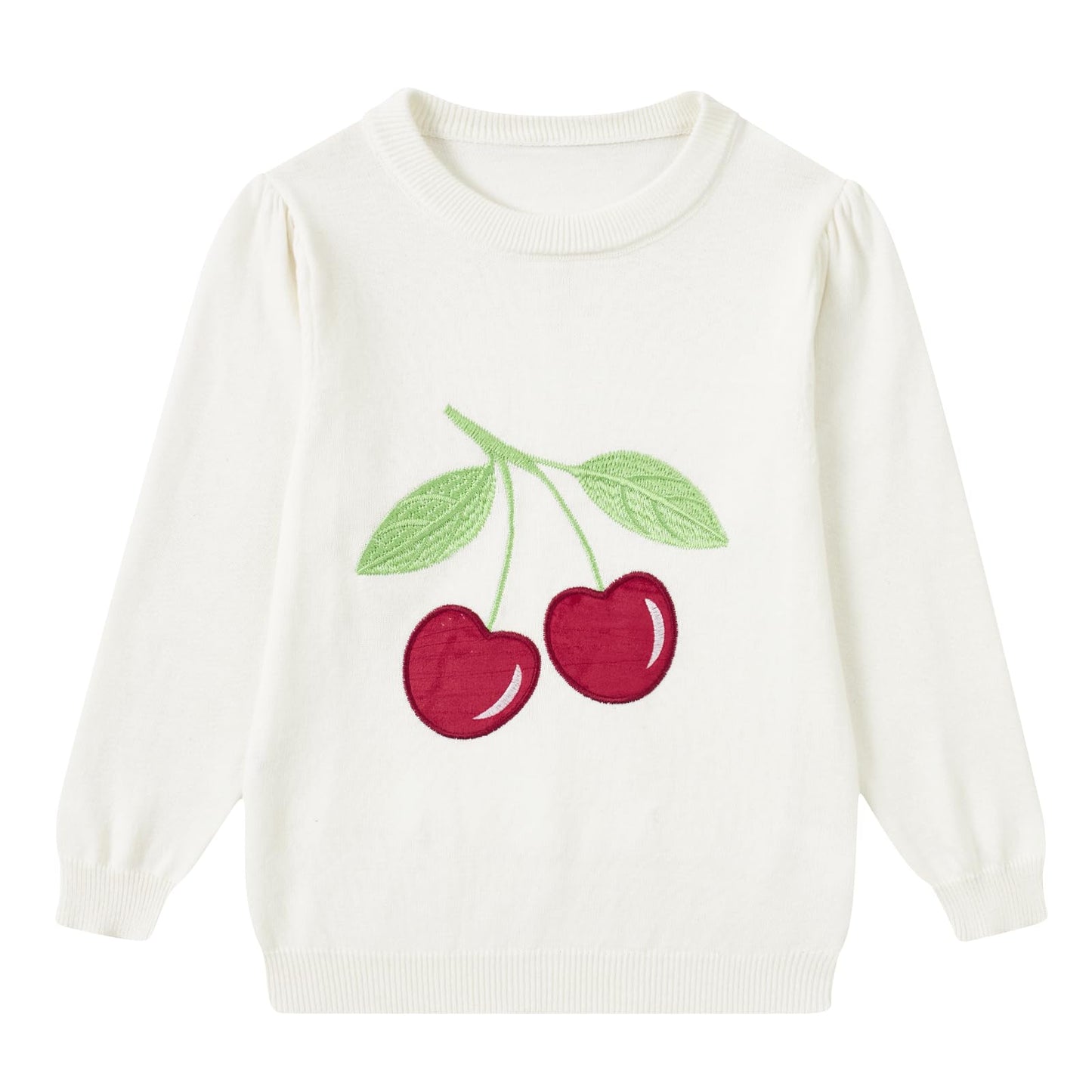 Aideaone Girls Toddler Sweater Long Sleeve Crewneck Pullover Knit Winter Fall Clothes 3-7 Years