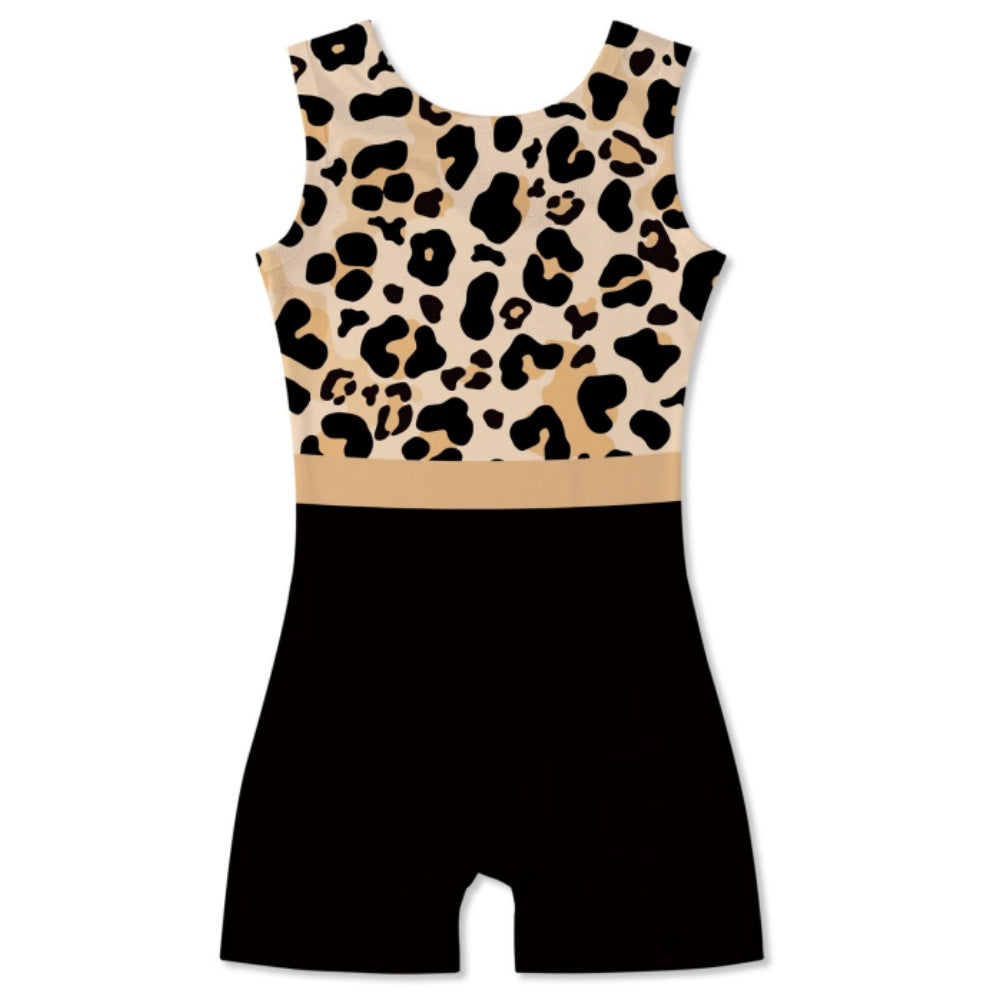 Aideaone Gymnastics Leotards for Girls Leopard Toddler Sparkle Dance Unitards 3-10T