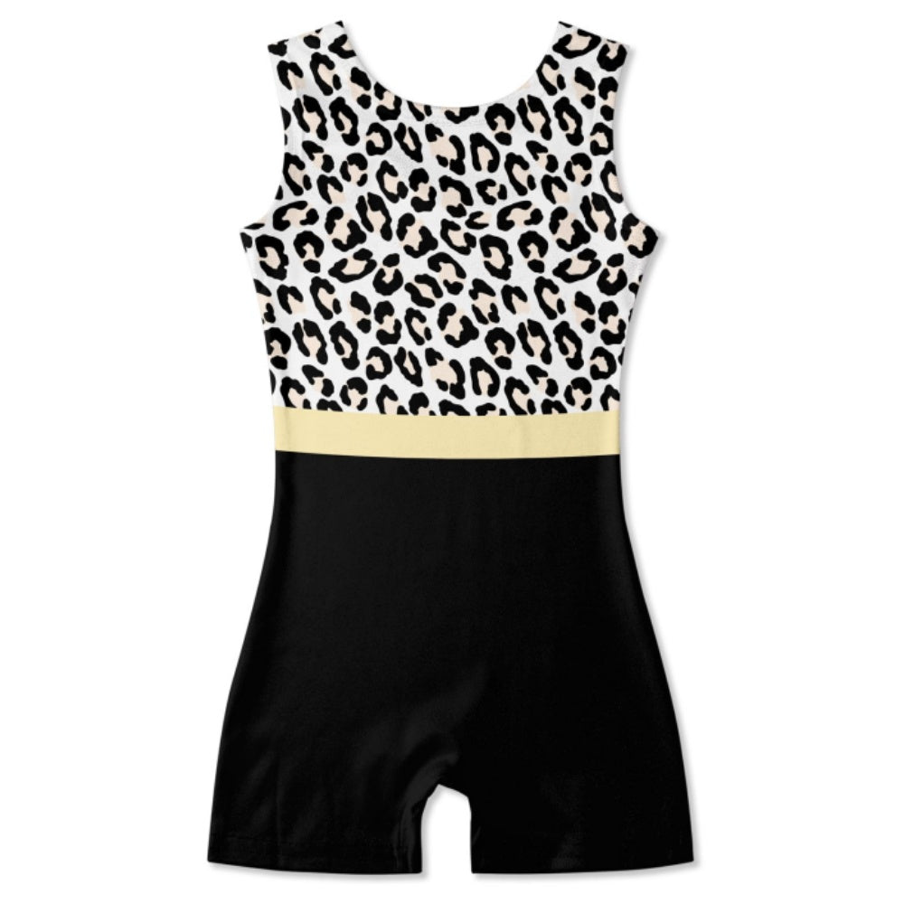 Aideaone Gymnastics Leotards for Girls Leopard Toddler Sparkle Dance Unitards 3-10T