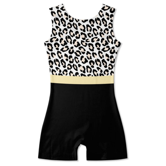 Aideaone Gymnastics Leotards for Girls Leopard Toddler Sparkle Dance Unitards 3-10T