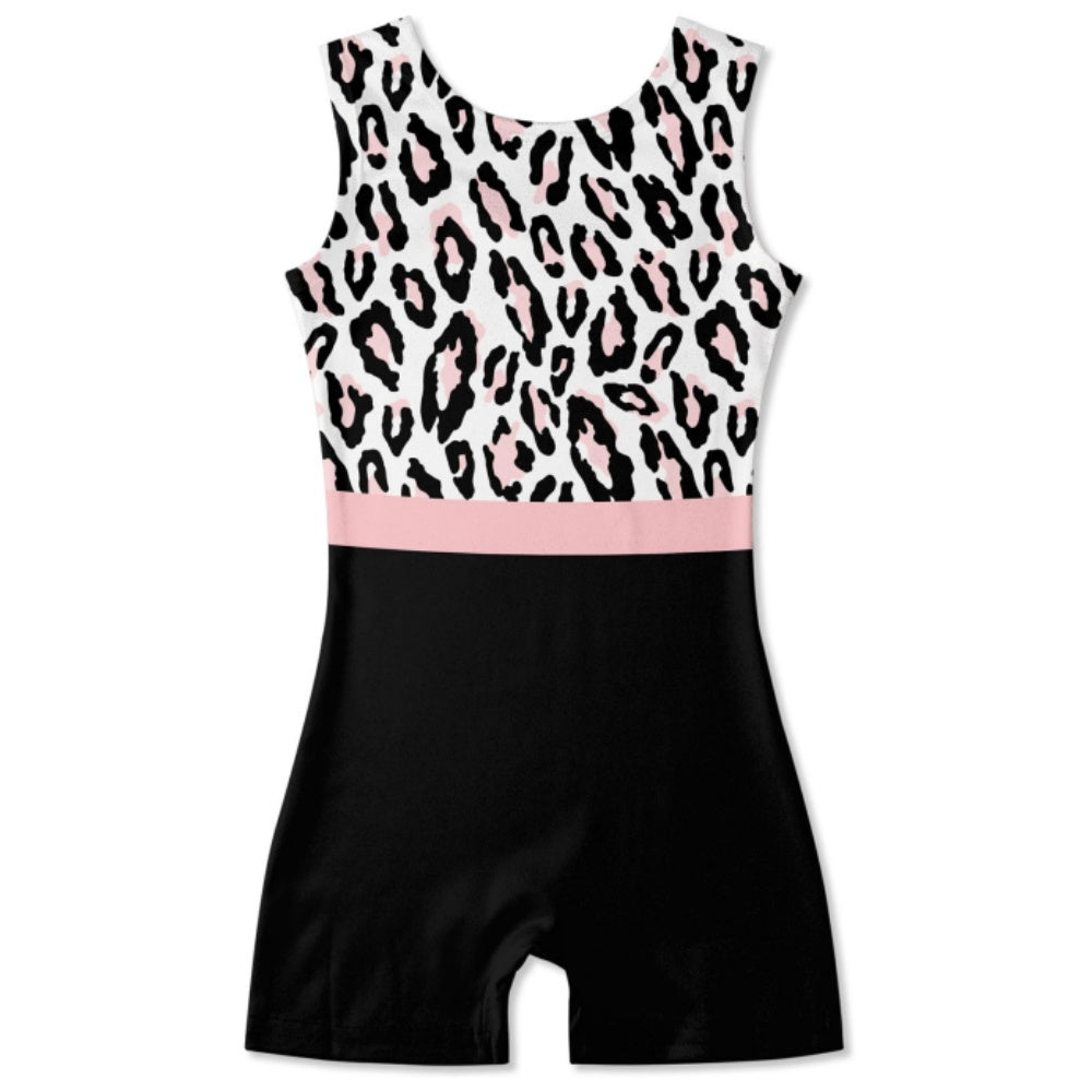 Aideaone Gymnastics Leotards for Girls Leopard Toddler Sparkle Dance Unitards 3-10T